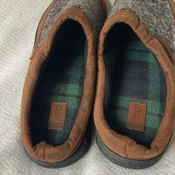 DF Dearfoams canvas Warm and Comfy Slippers Size 10-11 - Picture 6 of 7